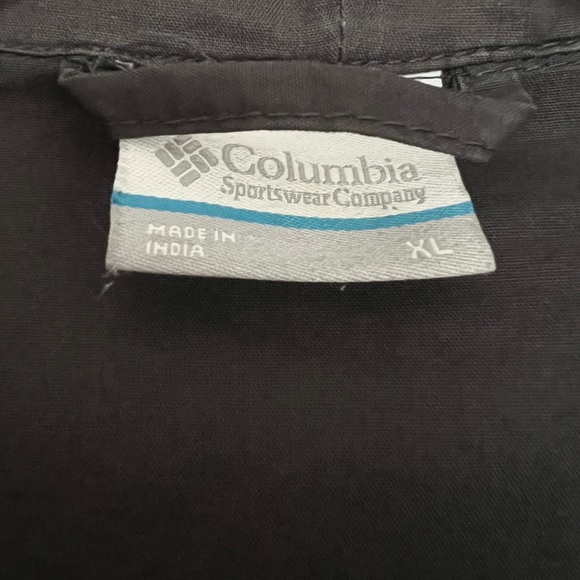 Columbia mens dark grey hooded lightweight zip jacket - Picture 3 of 6